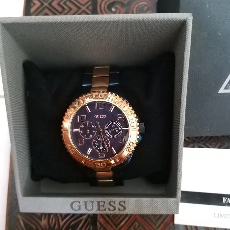 Guess BFF Blue Dial Dual-tone Fashion Ladies Watch- W0231L6